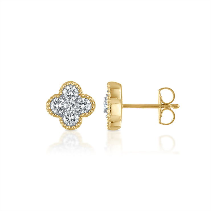 Clover Diamond Studs