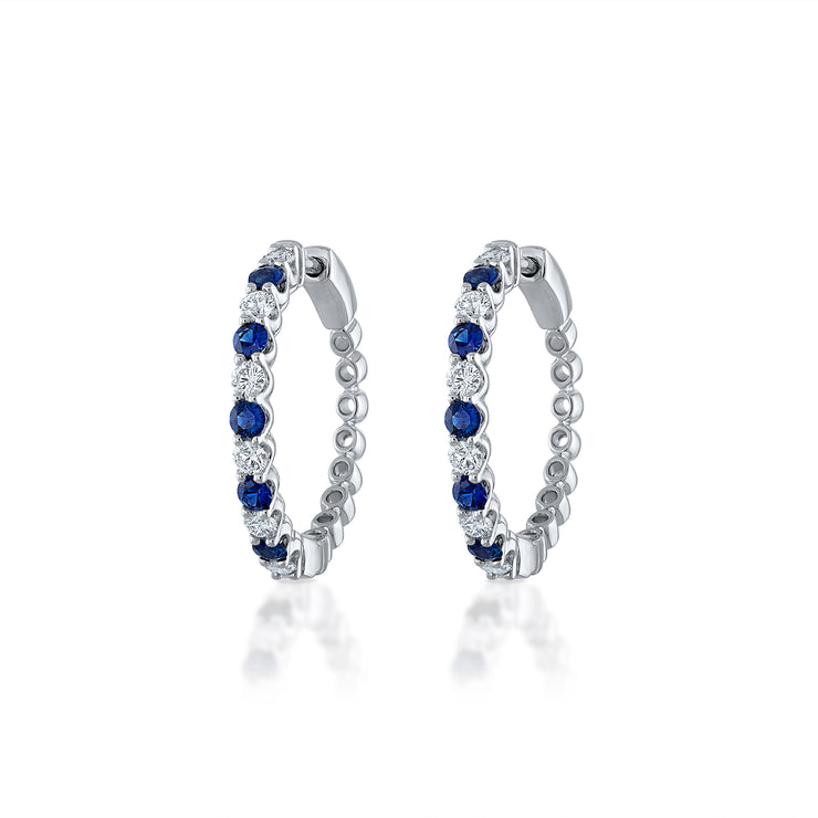 Sapphire and Diamond Earrings