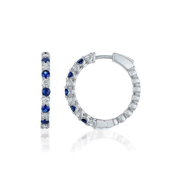 Sapphire and Diamond Earrings