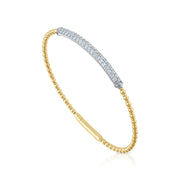 Siroo Cylinder Diamond Flex Bangle