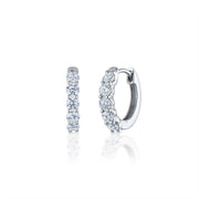 Shared Prong Diamond Huggies - 0.50ct