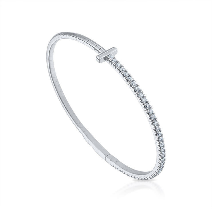 Siroo T-Bar Diamond Flex Bangle