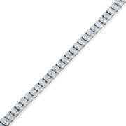 Lab Grown Oval Tennis Bracelet