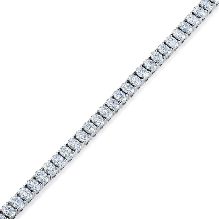 Lab Grown Oval Tennis Bracelet