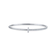 Siroo T-Bar Diamond Flex Bangle