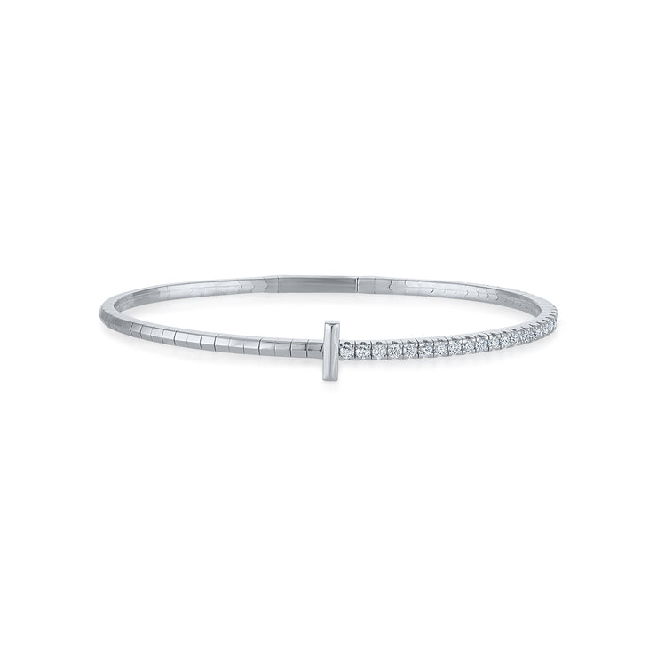 Siroo T-Bar Diamond Flex Bangle