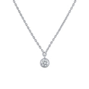 Diamond Bezel Necklace