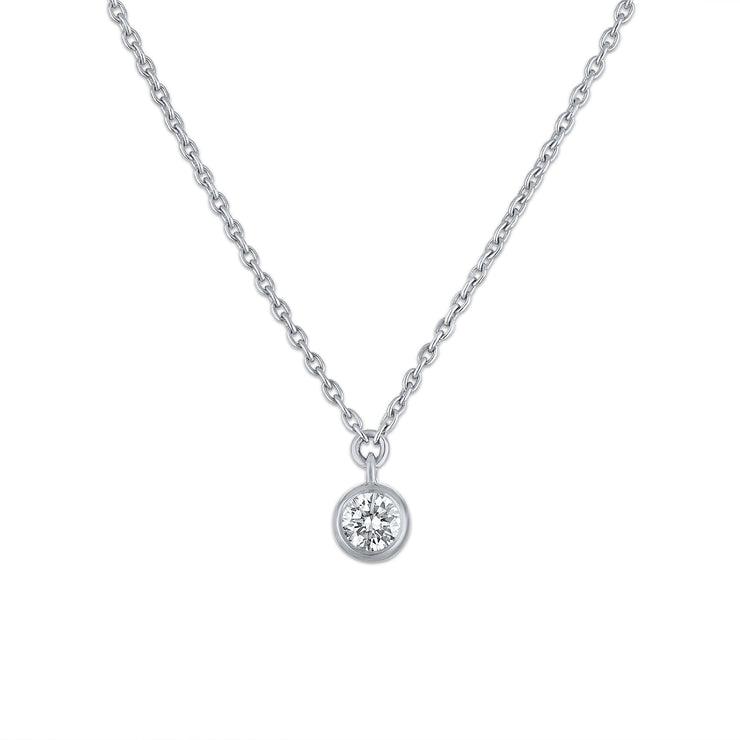 Diamond Bezel Necklace