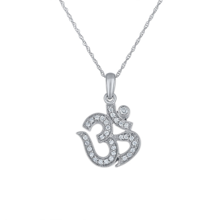 Om Diamond Necklace