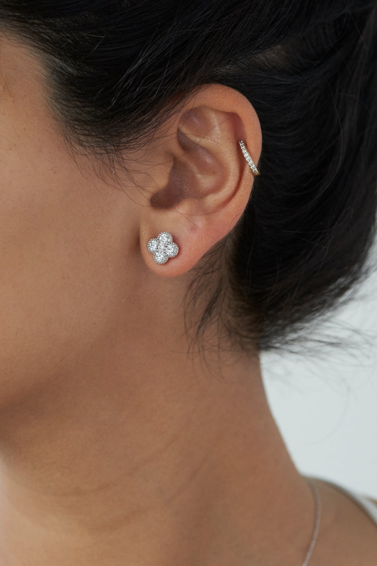 Clover Diamond Studs