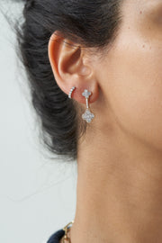 Clover Diamond Drop Earrings