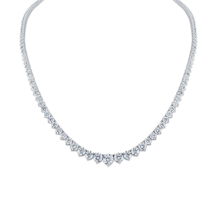 Graduated Diamond Tennis Necklace - 15ctw