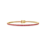 Ruby Tennis Bracelet