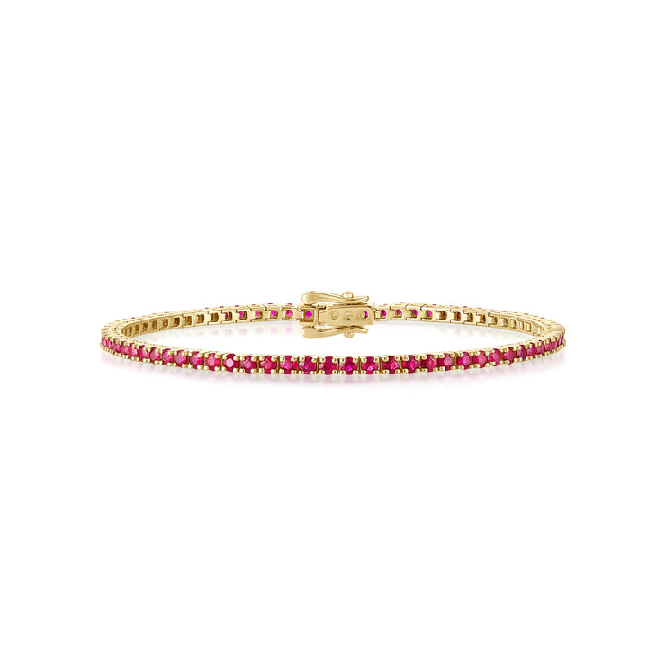 Ruby Tennis Bracelet