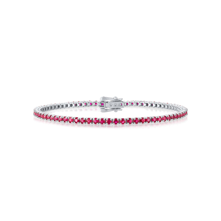 Ruby Tennis Bracelet