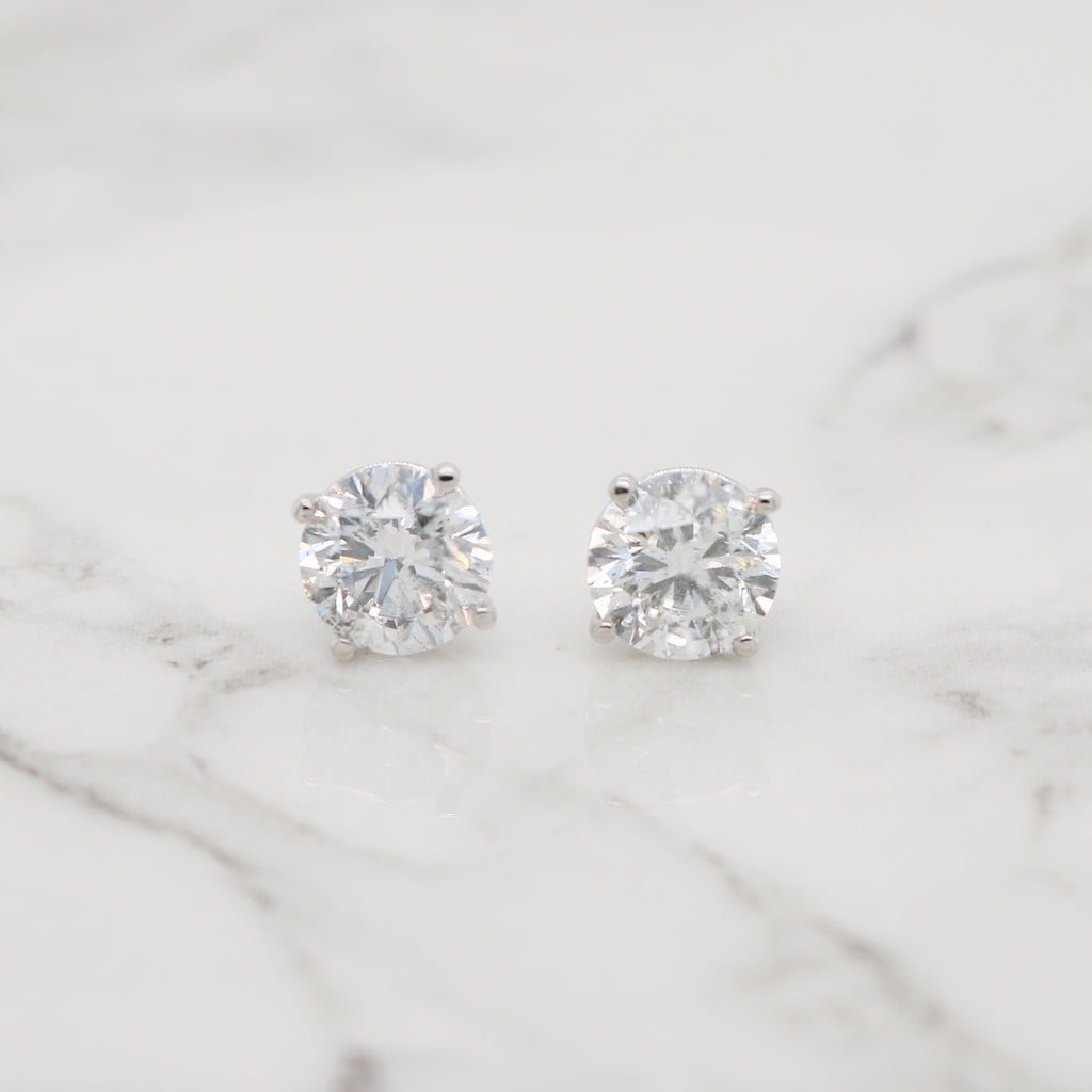 3MM 0.30 CTW DIAMOND STUD EARRING