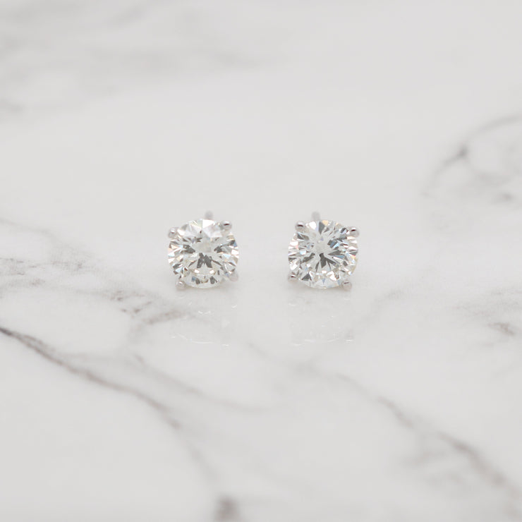 Buy Daily Wear Contemporary Diamond Single Stone Stud Earrings for women
