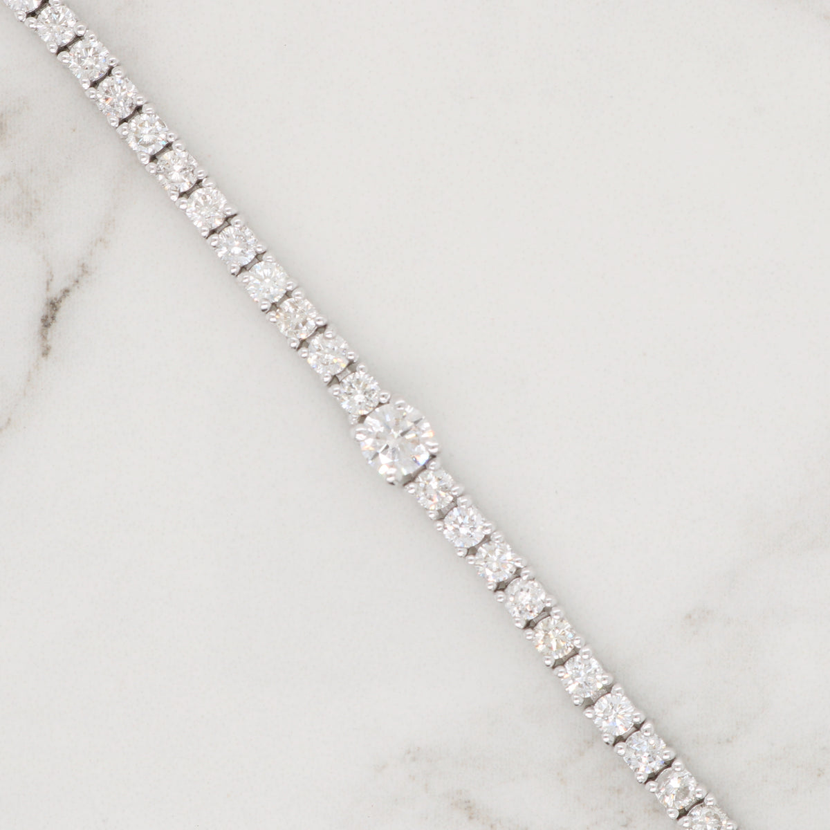 Offset Diamond Tennis Bracelet – Siroo