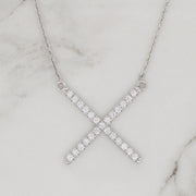 Diamond X Necklace