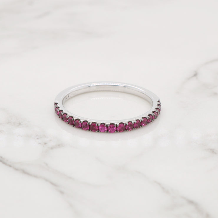 Petite Ruby Pave Ring